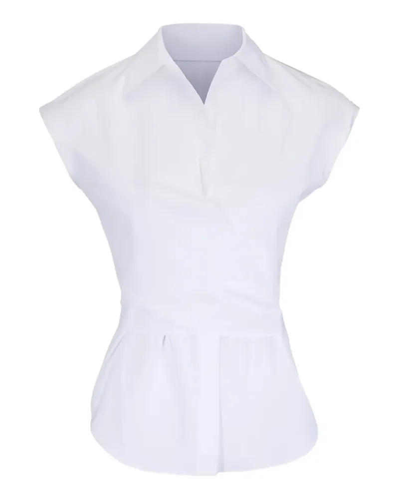 Lafayette148 Bluse im Wickelstil - Weiß Weiß