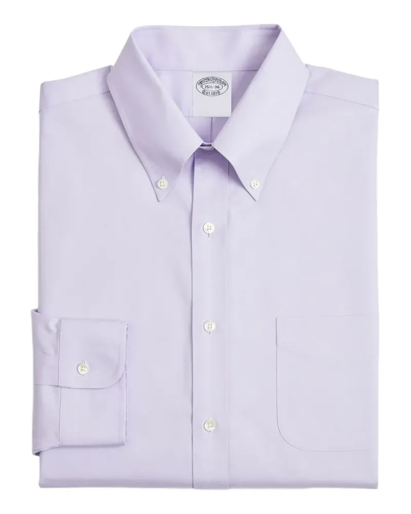 Brooks Brothers Hemd mit Button-down-Kragen - Violett Violett