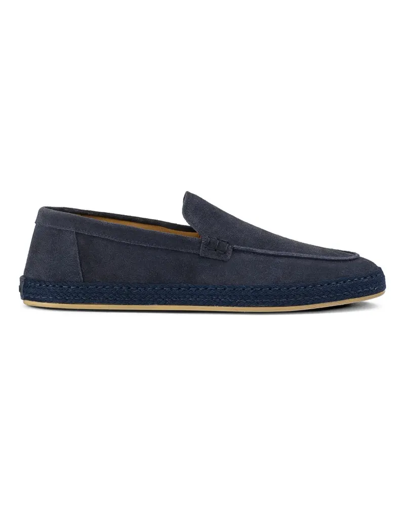 Doucal´s Midnight suede braided espadrilles - Blau Blau
