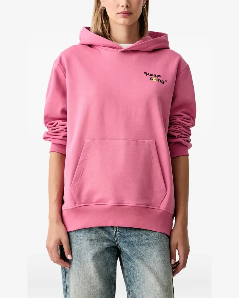 BARROW Hoodie mit Teddy-Print - Rosa Rosa