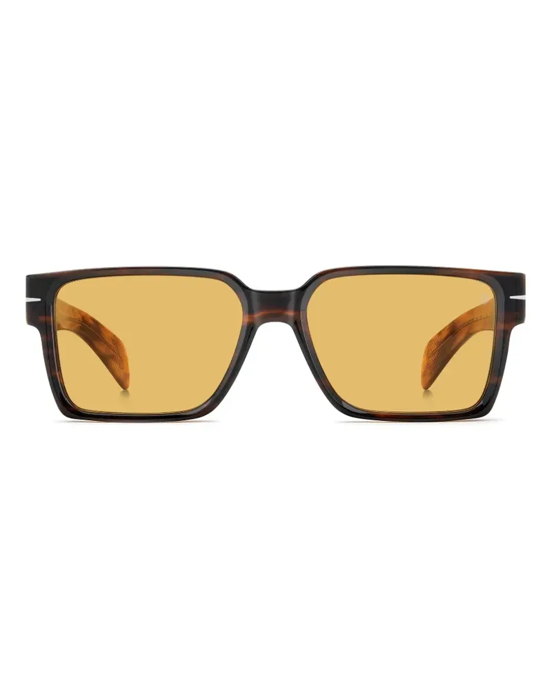 EYEWEAR by DAVID BECKHAM Sonnenbrille mit eckigem Gestell - Braun Braun