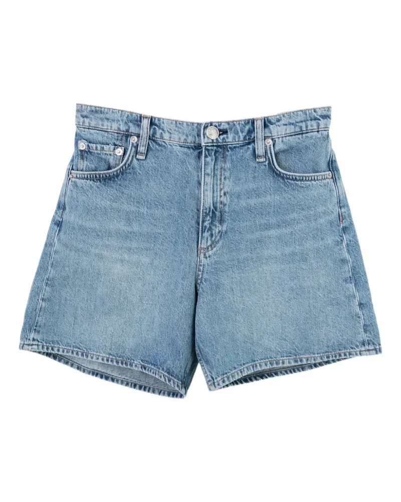 Rag & Bone High-Waist-Jeans mit geradem Bein - Blau Blau