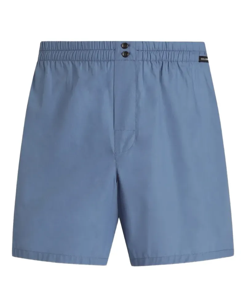 Dolce & Gabbana Boxershorts aus Popeline - Blau Blau