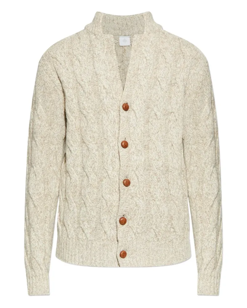 Eleventy Cardigan mit Zopfmuster - Nude Nude