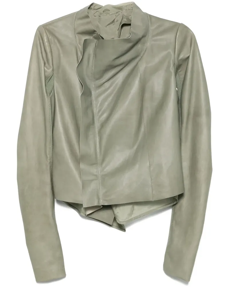 Rick Owens Bikerjacke mit tiefem Ausschnitt - Grün Grün
