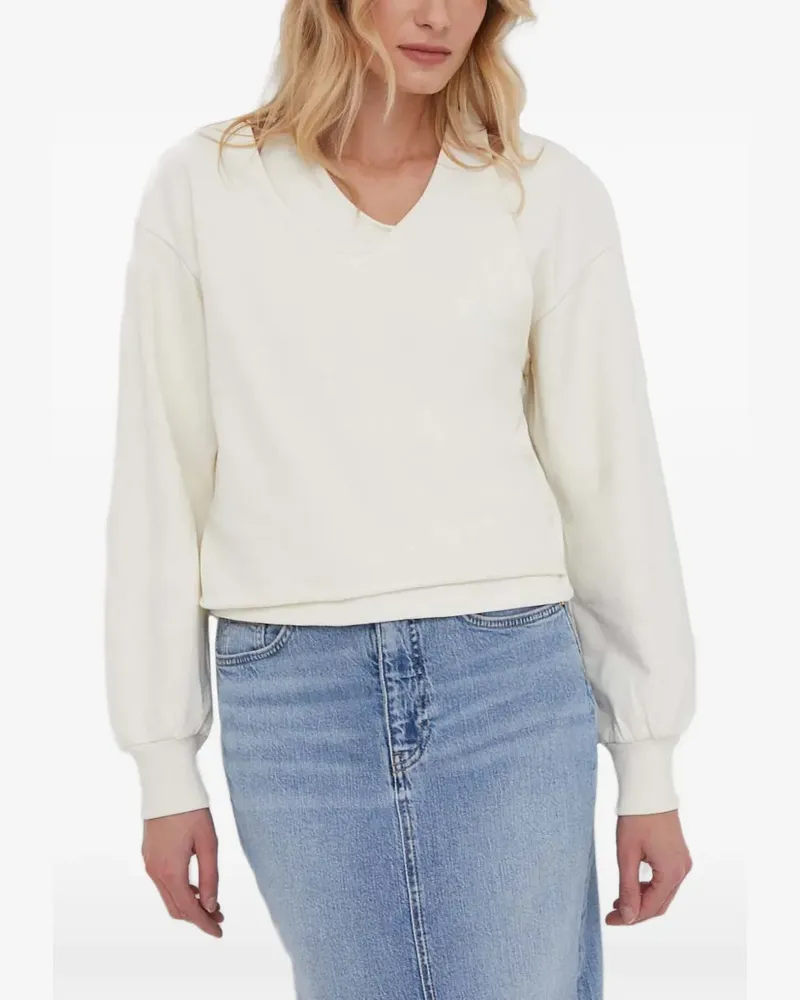 Sisley Pullover im Layering-Look - Weiß Weiß