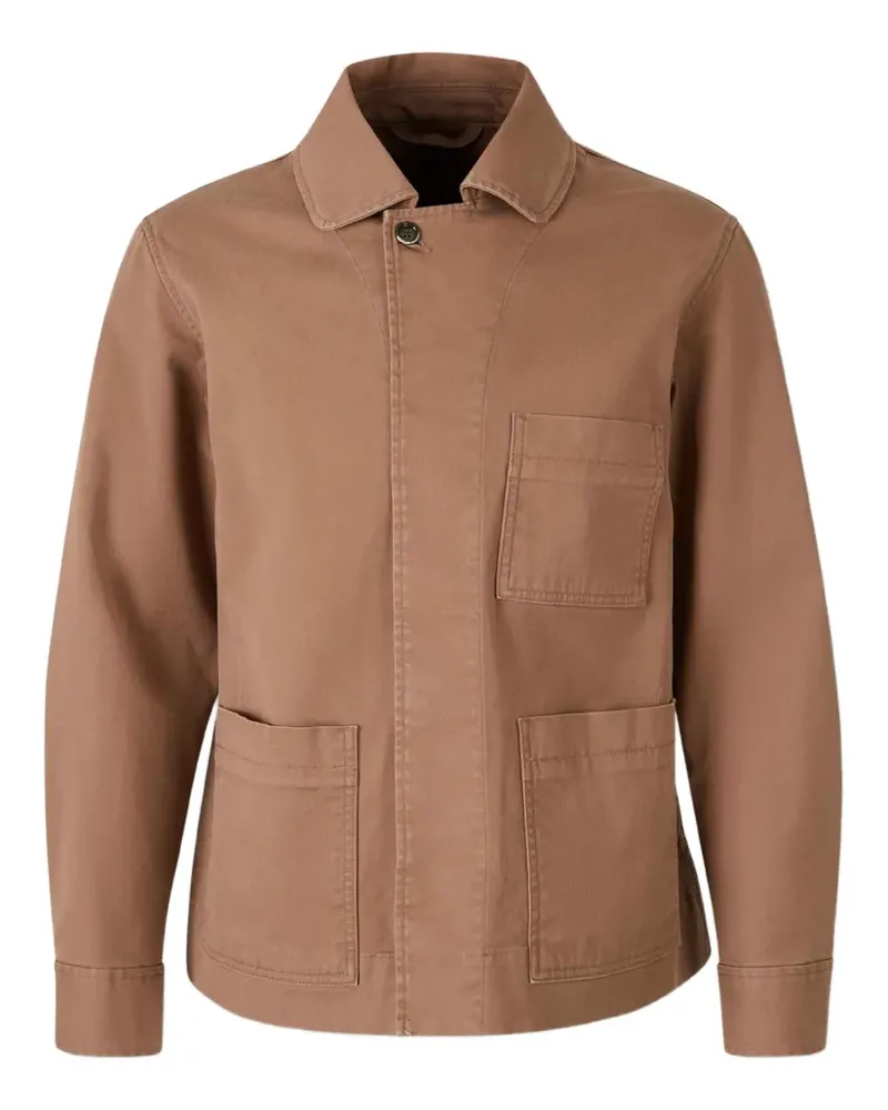 nine:inthe:morning classic-collar shirt jacket - Braun Braun