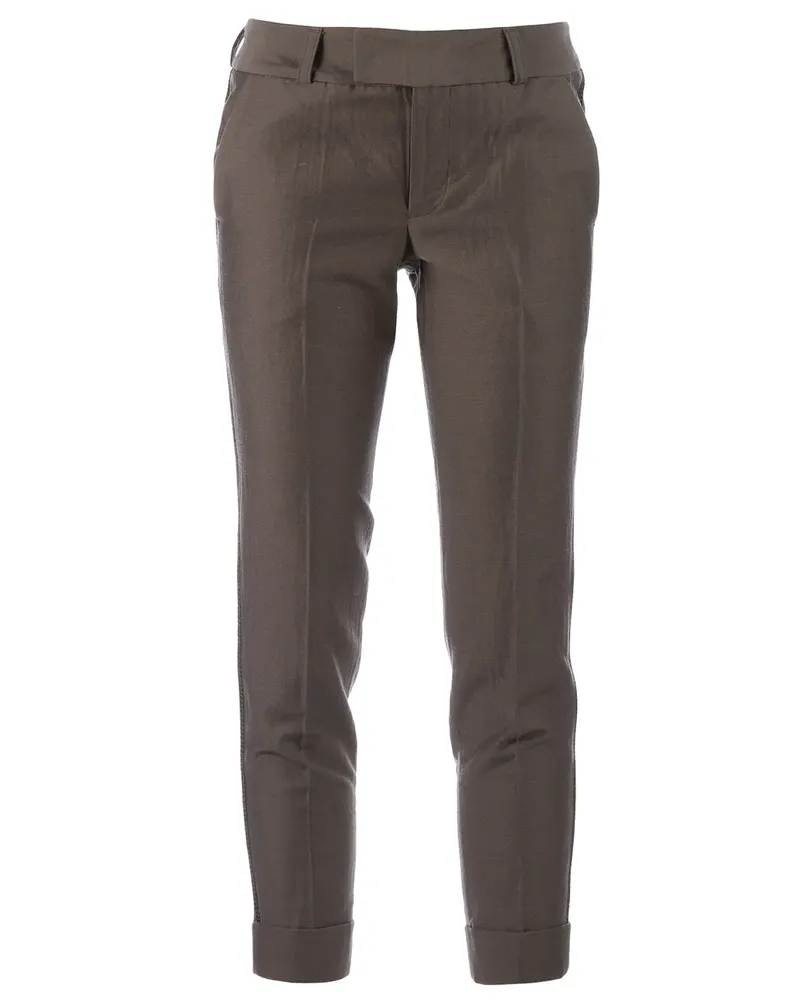 kolor contrast cropped trouser - Braun Braun