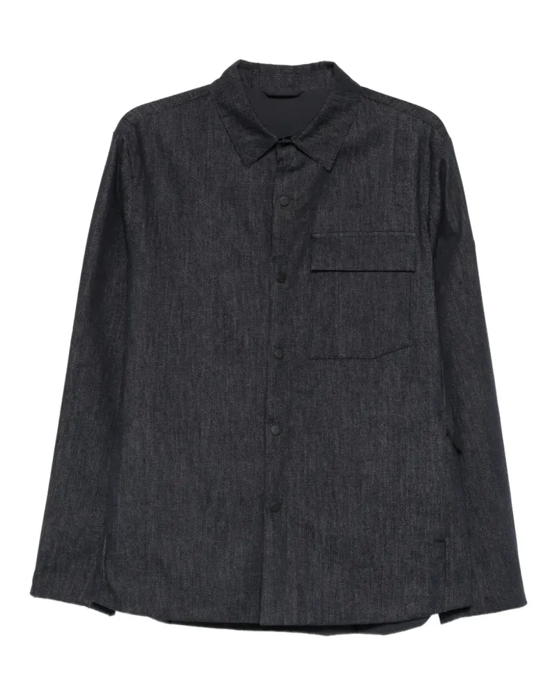People of Shibuya flap-pocket shirt jacket - Blau Blau