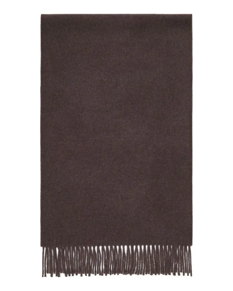Brunello Cucinelli Kaschmirschal mit Fransen - Braun Braun