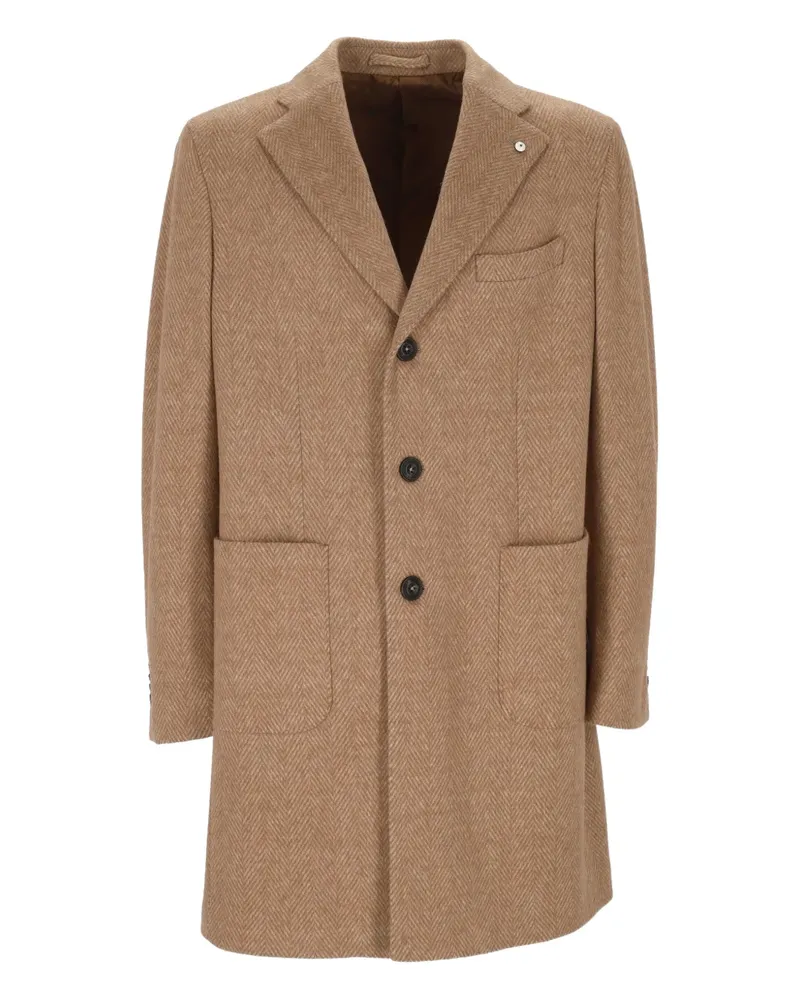 Luigi Bianchi Mantova London coat - Braun Braun