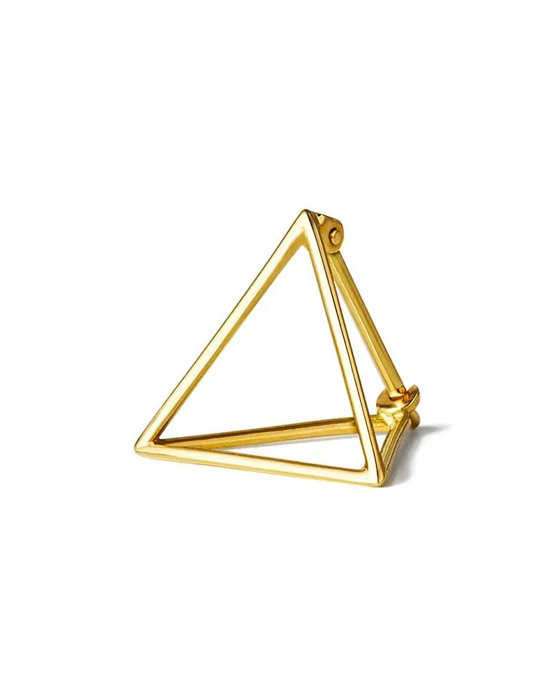 SHIHARA Dreieckiger Ohrring 15 - Metallic Metallic