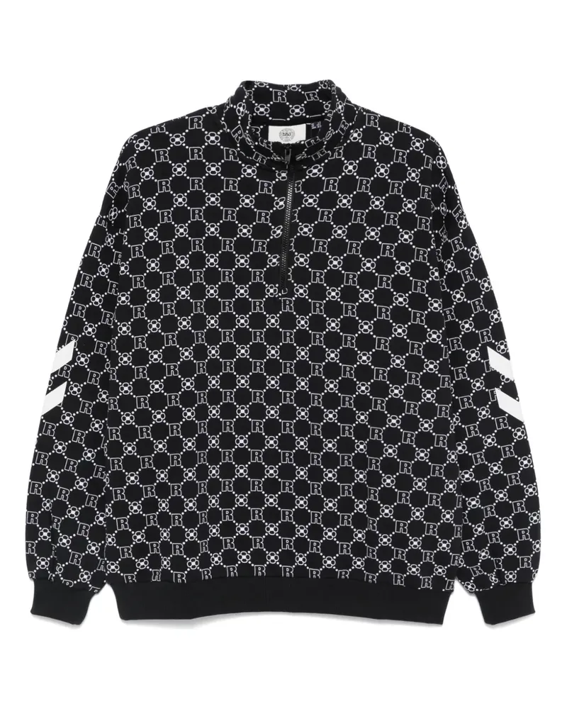 ROTATE Birger Christensen Sweatshirt mit Logo-Print - Schwarz Schwarz
