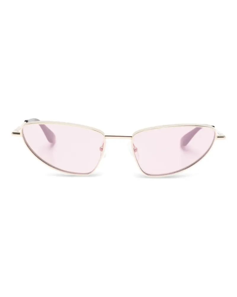 Alexander McQueen Sonnenbrille mit Cat-Eye-Gestell - Gold Gold