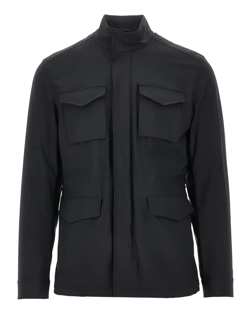 Herno Utility-Jacke mit Stehkragen - Schwarz Schwarz