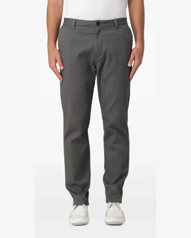 Armani Exchange belt-loop buttoned trousers - Grau Grau