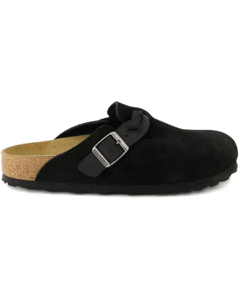 Birkenstock Boston Sandalen mit geflochtenen Riemen - Schwarz Schwarz