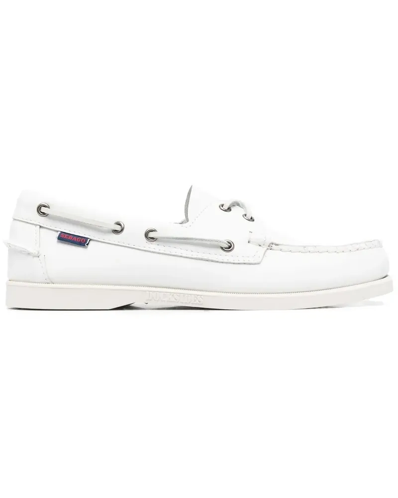 Sebago Portland Segelschuhe - Weiß Weiß