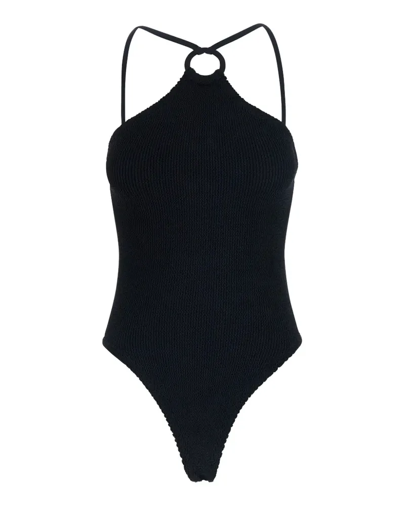Hunza G Jasmine crinkle-effect swimsuit - Schwarz Schwarz