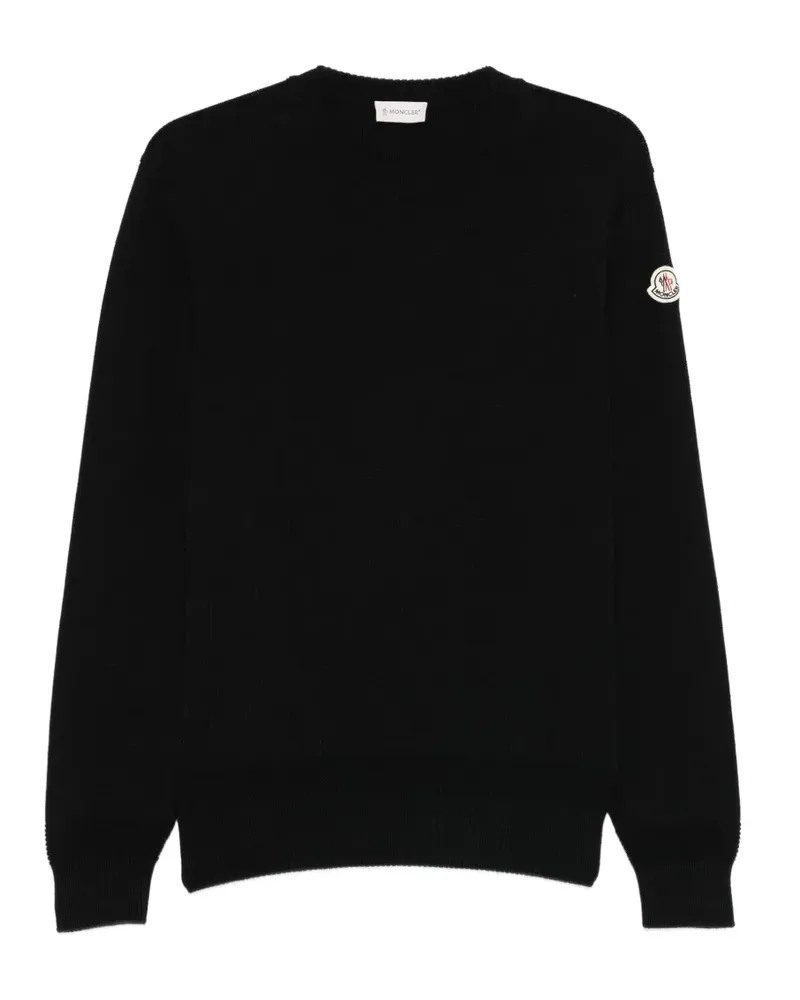 Moncler crew neck knit jumper - Schwarz Schwarz