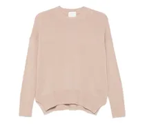 Kaschmirpullover mit Rundhalsausschnitt - Rosa
