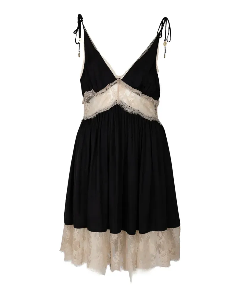 Sea lace mini dress - Schwarz Schwarz