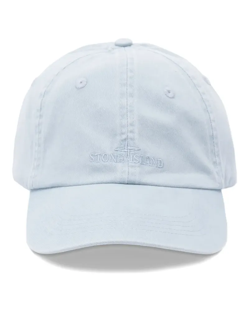 Stone Island logo-embroidered baseball cap - Blau Blau