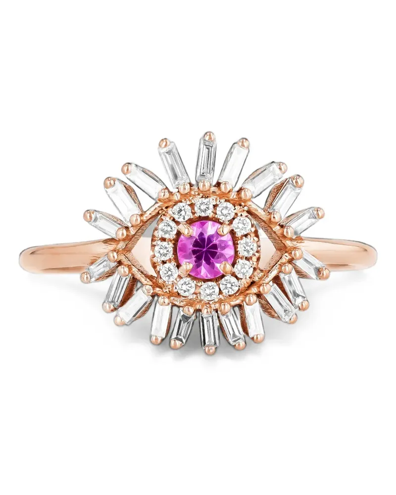 Suzanne Kalan mini Evil Eye sapphire and diamond ring - Rosa Rosa