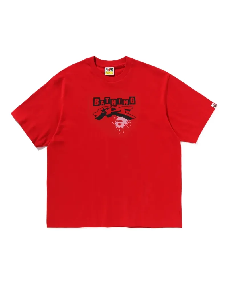 BAPE graphic-print cotton T-shirt - Rot Rot