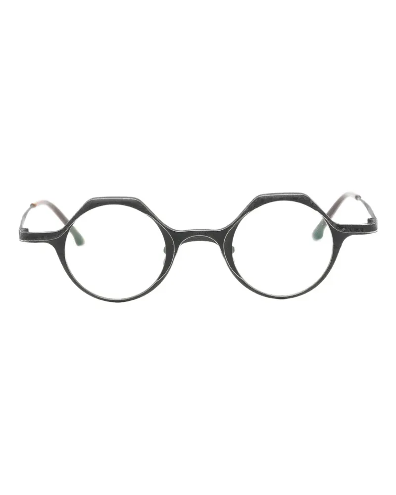 RIGARDS Brille mit rundem Gestell - Schwarz Schwarz