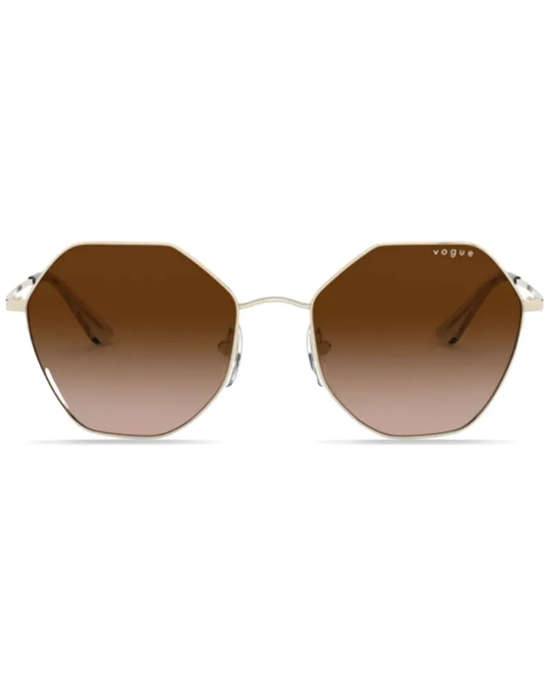 Vogue Sonnenbrille mit geometrischem Gestell - Gold Gold