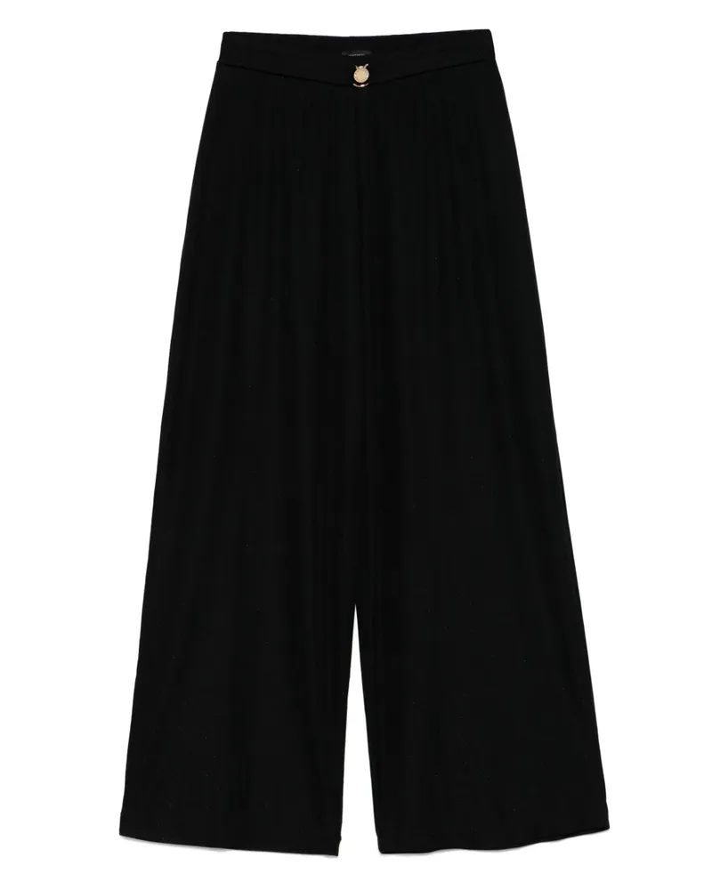 Emporio Armani Hose mit Logo-Gravur - Schwarz Schwarz