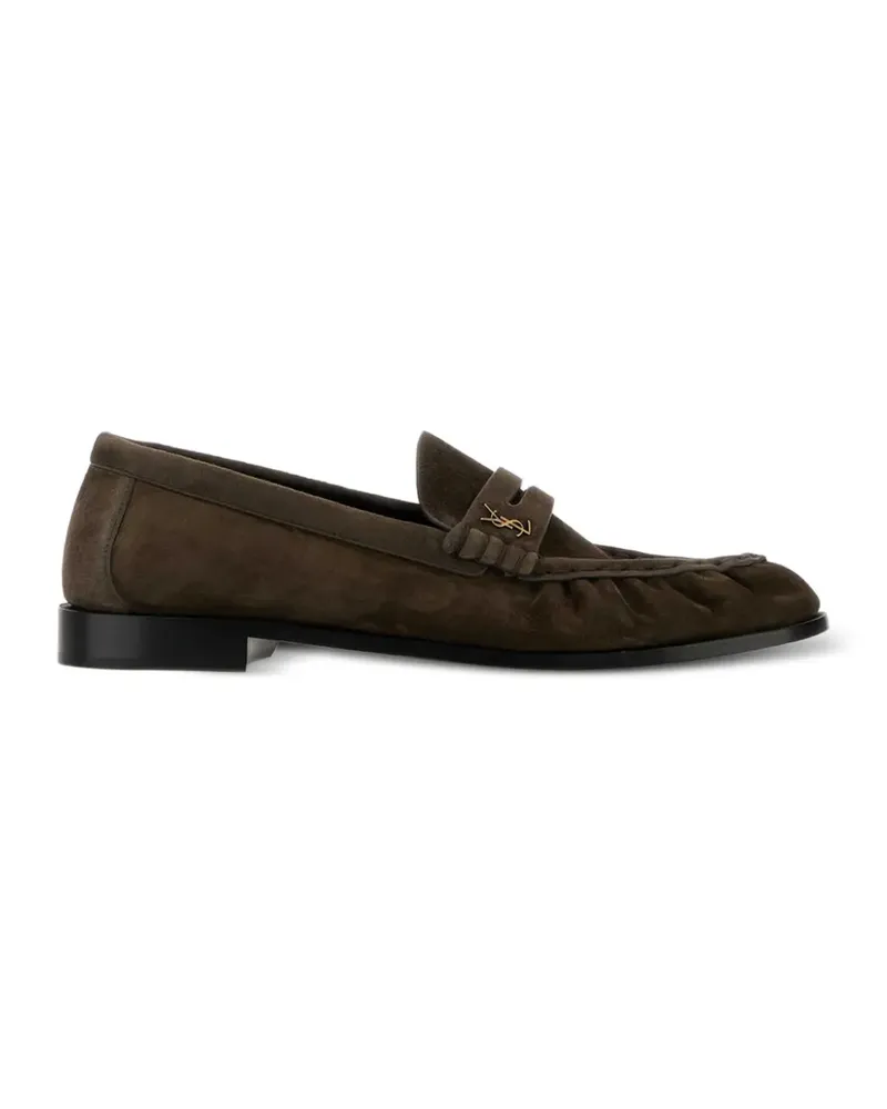 Saint Laurent Loafer aus Wildleder - Braun Braun