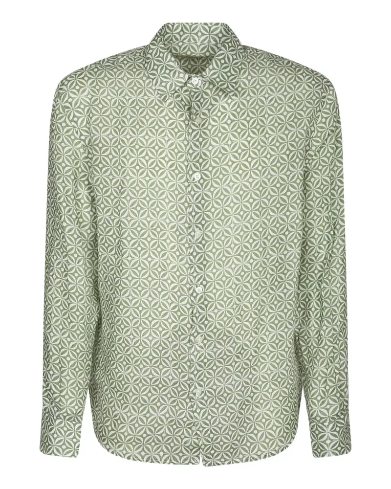 PENINSULA Asinara geometric-print shirt - Grün Grün