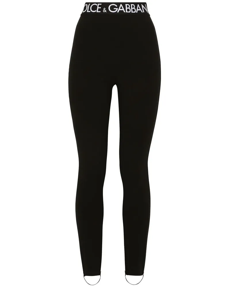 Dolce & Gabbana Full Milano Leggings - Schwarz Schwarz