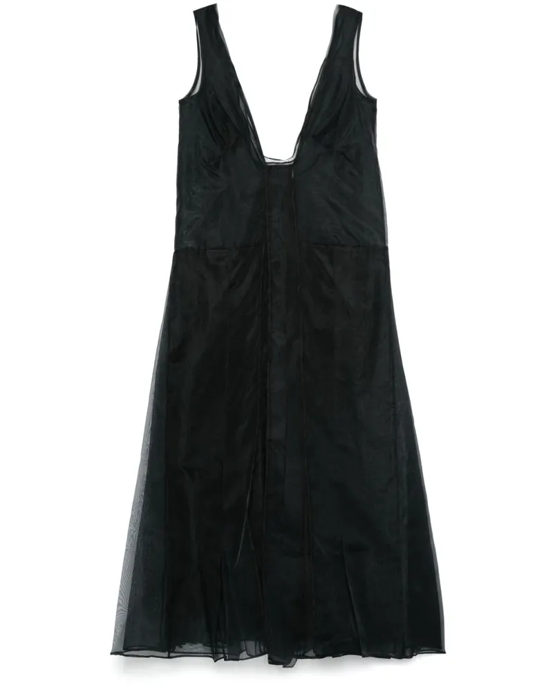 16ARLINGTON Eria Midikleid - Schwarz Schwarz