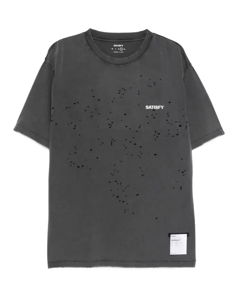 Satisfy crew-neck T-shirt - Grau Grau