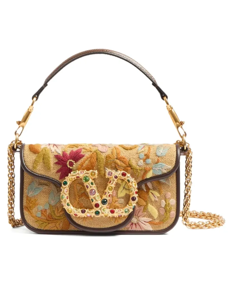 Valentino Garavani Kleine Locò Schultertasche - Gelb Gelb