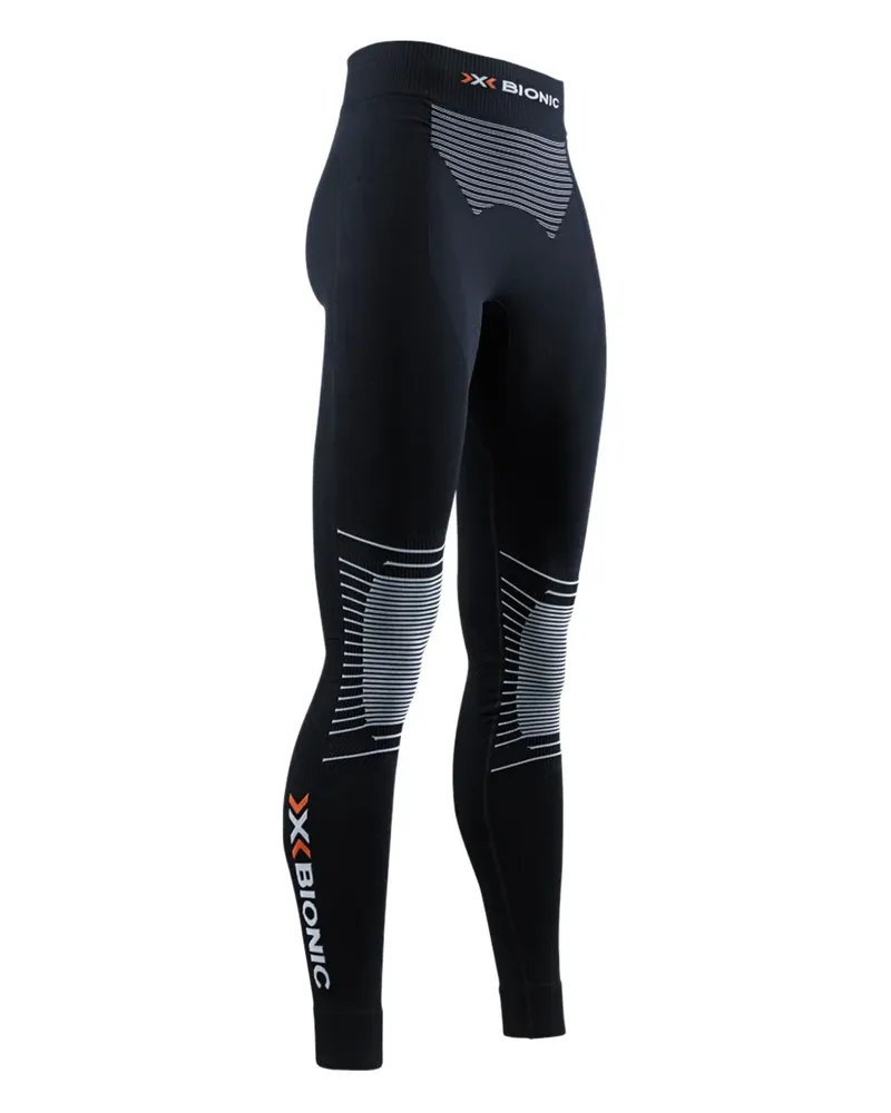 X-Bionic Leggings mit Logo-Print - Schwarz Schwarz