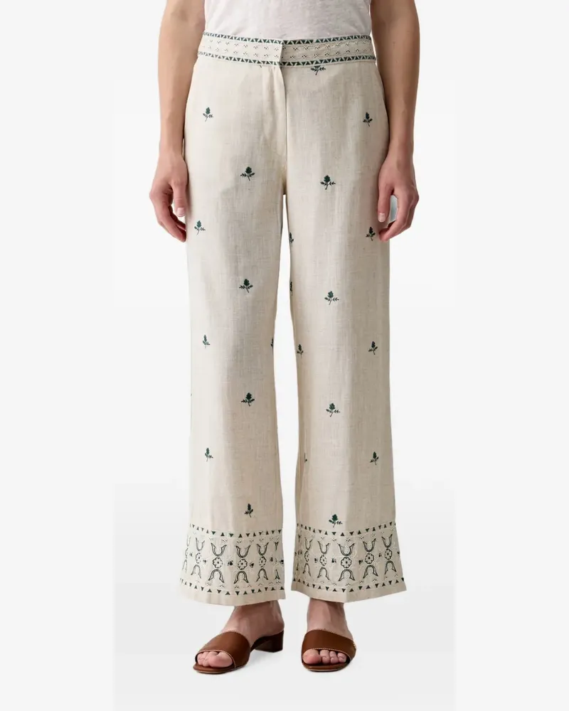 Hoss Intropia Prime. Hose mit Stickerei - Nude Nude