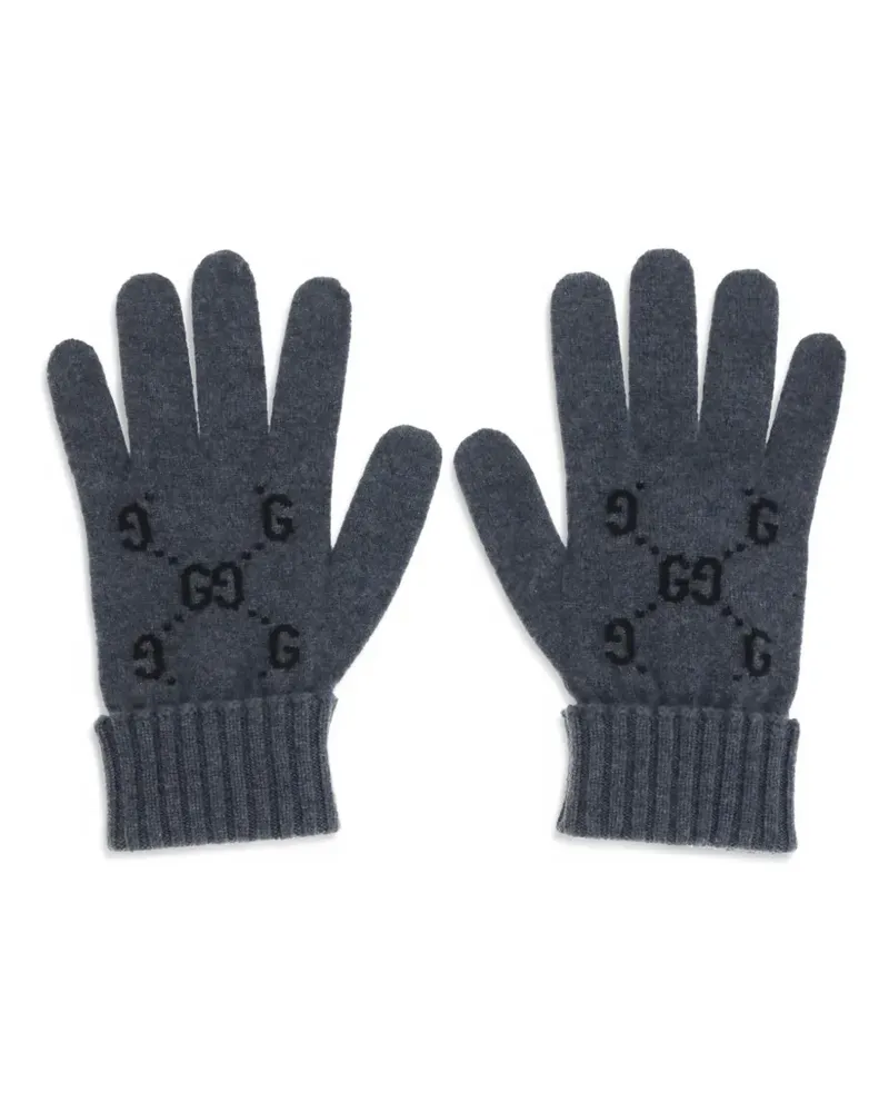 Gucci Handschuhe mit Logo-Muster - Grau Grau