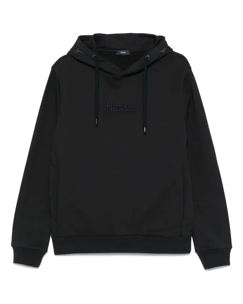 Herno Klassischer Hoodie - Blau Blau