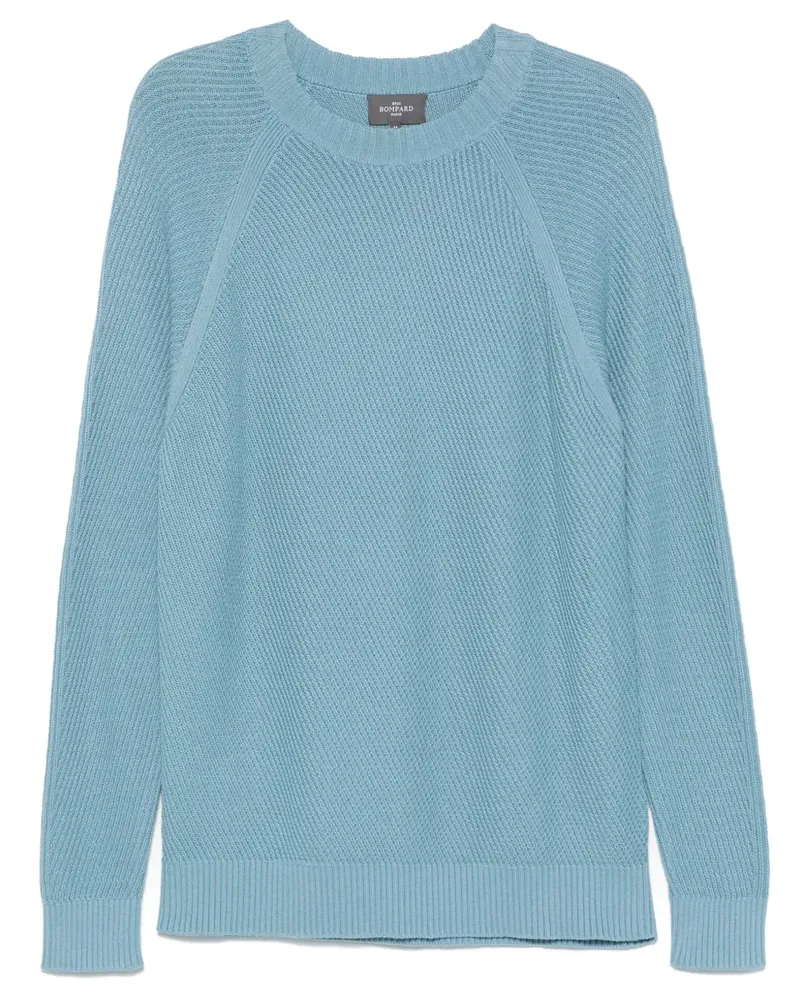 Eric Bompard Gerippter Strickpullover - Blau Blau