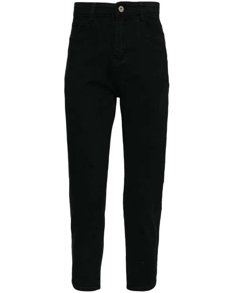 Ground Zero Klassische Tapered-Jeans - Schwarz Schwarz