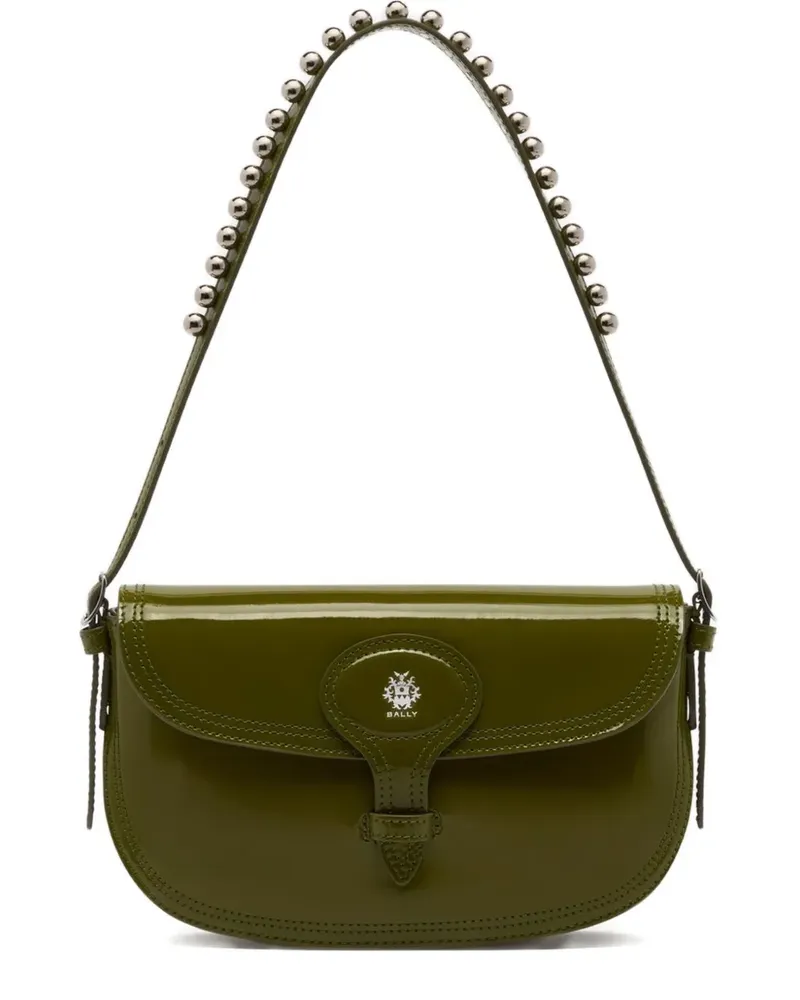 Bally Kleine Beckett Schultertasche - Grün Grün