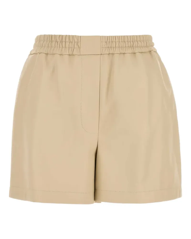 Loewe sand leather shorts - Nude Nude