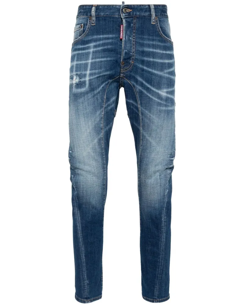 Dsquared2 Jeans mit Logo-Patch Blau