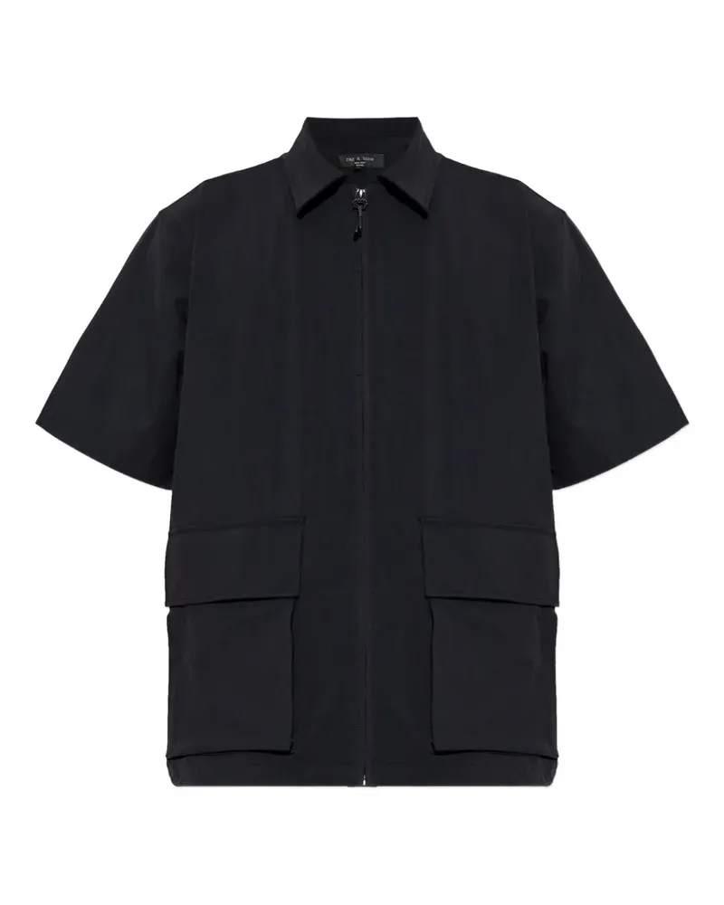 Rag & Bone Hemd mit Reißverschluss - Schwarz Schwarz
