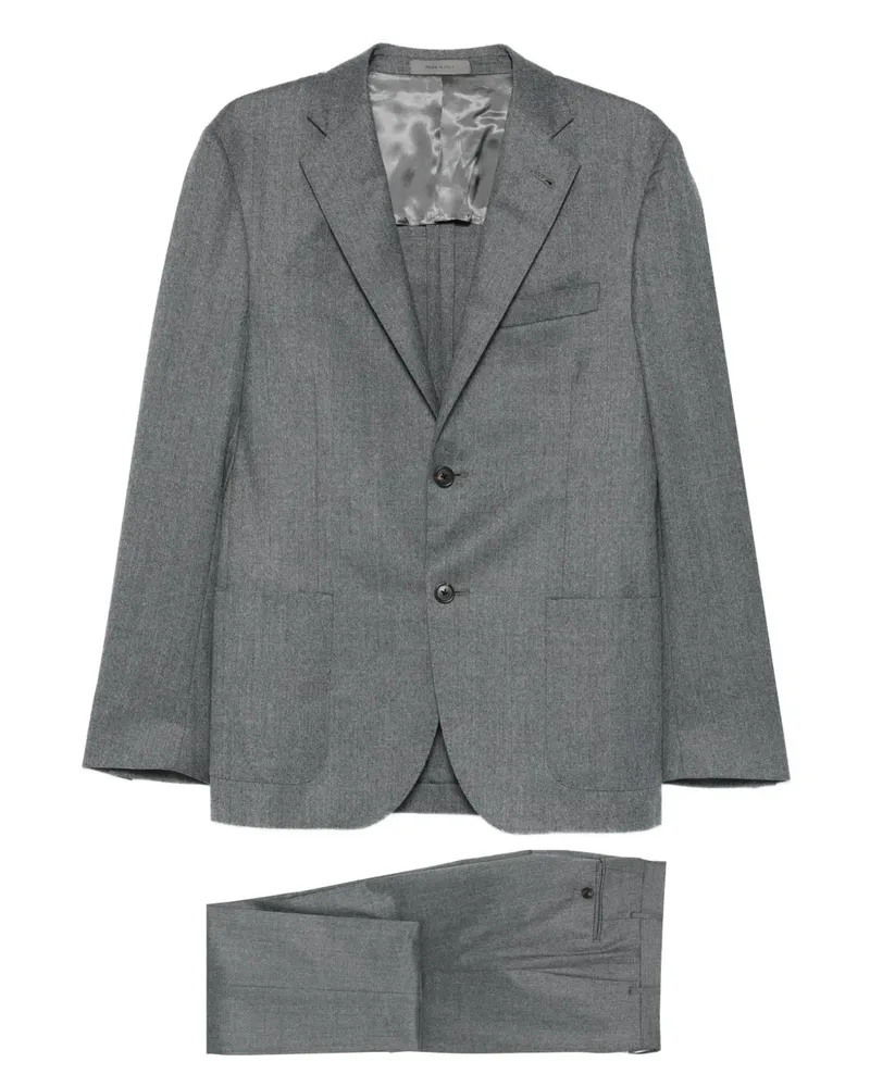 Corneliani Sakko mit fallendem Revers - Grau Grau