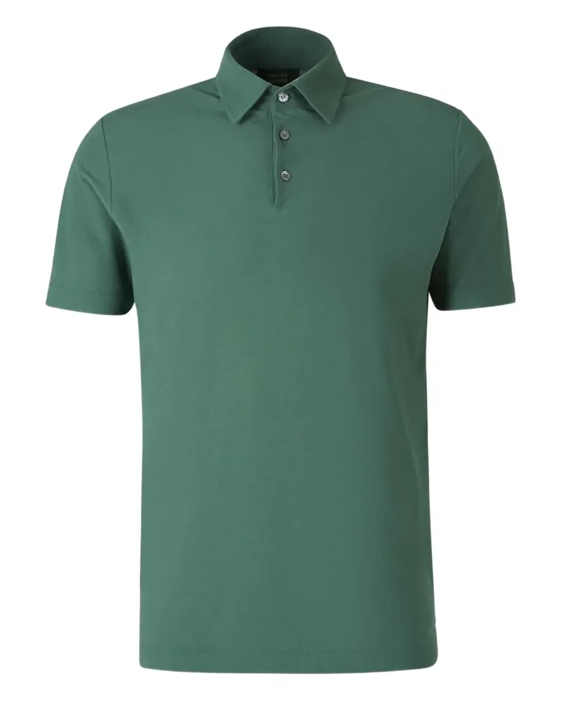Zanone Klassisches Poloshirt - Grün Grün